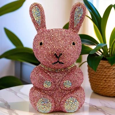 Strass Kaninchen Abend-Clutch - Elegante Kristalltasche für Partys & Bankette