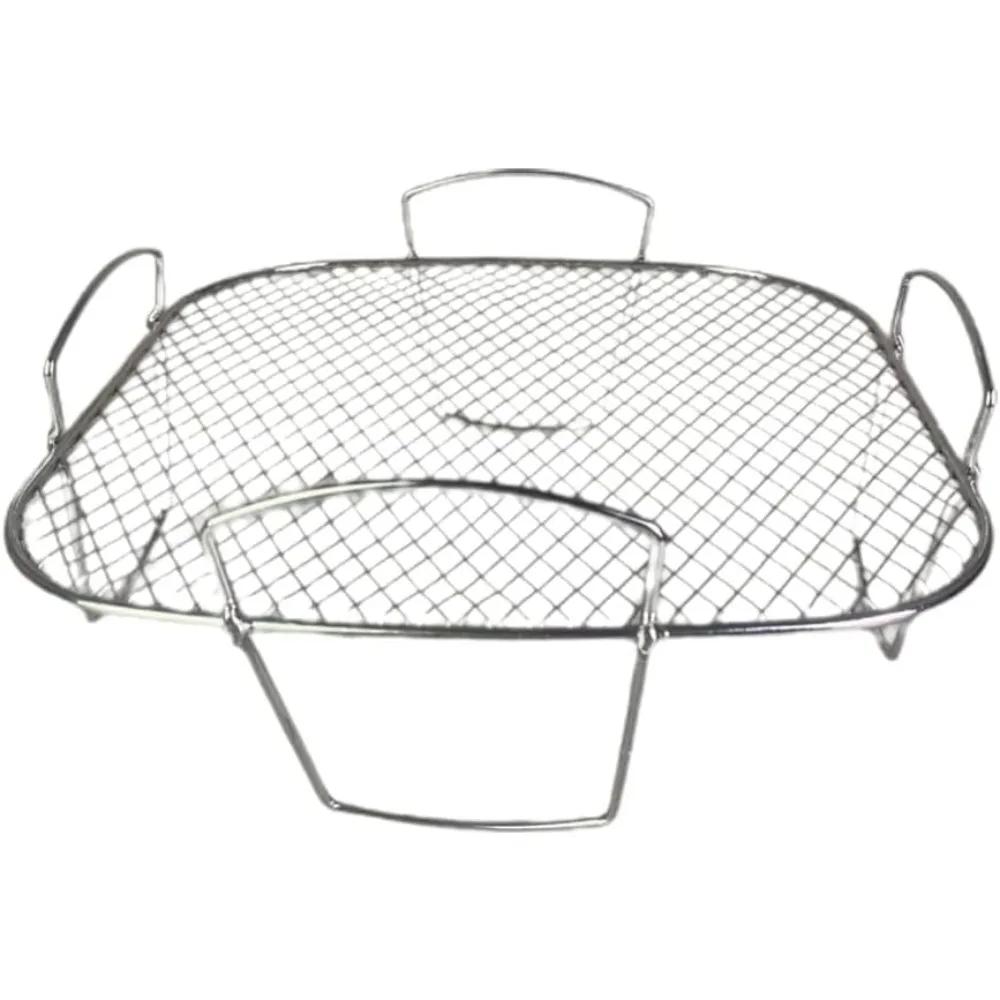 Корзина для аэрофритюрницы Прочная стальная корзина-гриль Антипригарная сетчатая корзина Набор лотков для аэрофритюрницы Проволочная решетка Пароварка Инструменты для запекания