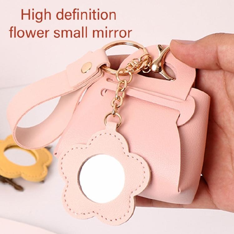 Taschenschlüsselanhänger PU-Leder-Schlüsselanhänger Kleine Aufbewahrungstasche Leder-Taschenanhänger Schlüsselanhänger Leder-Schlüsselanhänger