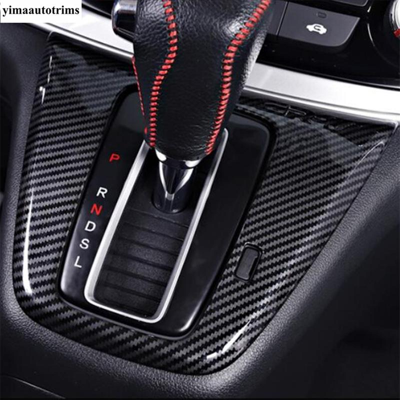 Carbon Fiber Accessories For Honda CRV CR-V 2012 - 2016 Dashboard Air Vent Gear Panel Handle Bowl Head Light Cover Trim Interior
