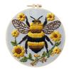 Animal Stamped Cross Stitch Embroidery Kits with Hoop Cloth Color Thread