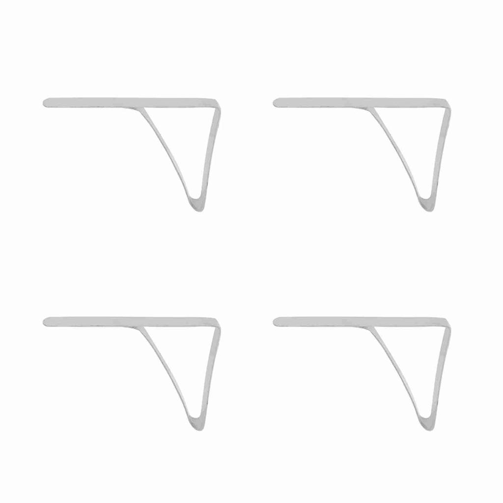 4 Stück große Tischdecken-Clips aus Edelstahl, rutschfeste Tischdeckenhalter, Klemmen, 10,5 x 7 cm