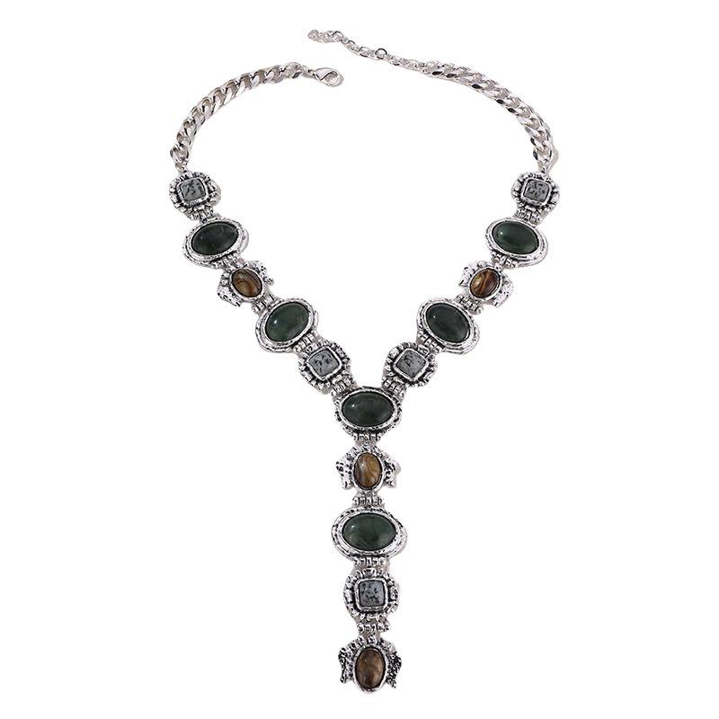 Colier Lanț Lung pentru Pulover Bijuterii de Damă Toamnă și Iarnă Atmosferă Exagerată de Industrie Grea