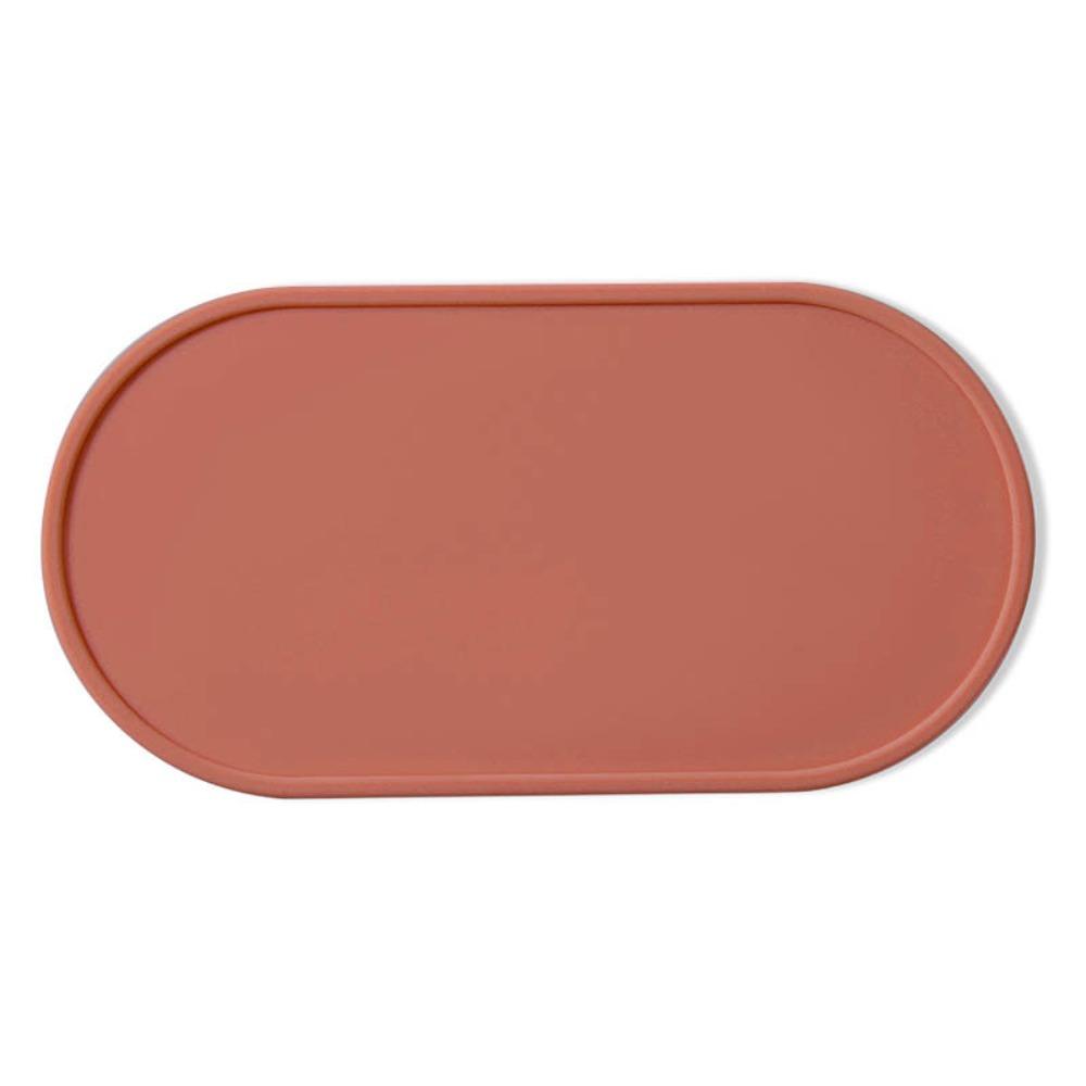 Anti Slip Seasoning Bottle Storage Tray Washable Soap Dispenser Tray Silicone Vanity Tray  Dessert