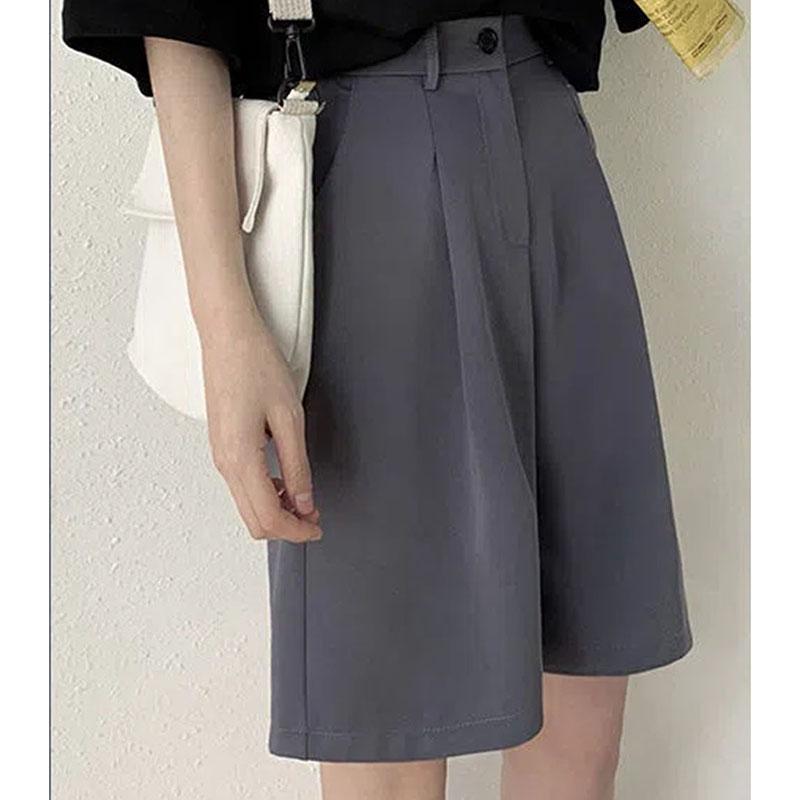 Pantaloncini da tuta Donna Vita elastica Larghi Giappone Casual Moda Stile preppy Sottili Dritti Morbidi Harajuku Femminile