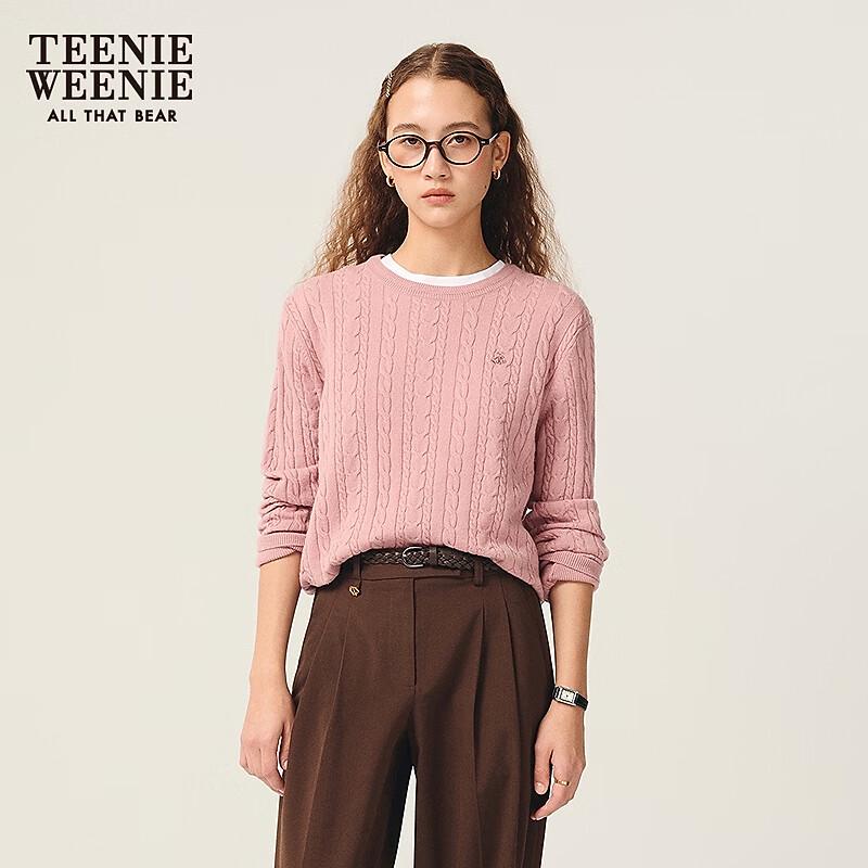 Teenie Weenie Women's Bear Cable Knit Sweater