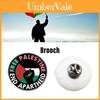 Free Palestine Anstecknadel Brosche Dekoratives und robustes Metalllegierungsabzeichen Accessoire