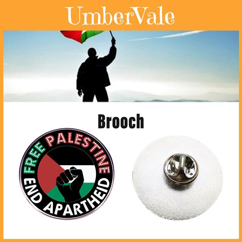 Free Palestine Anstecknadel Brosche Dekoratives und robustes Metalllegierungsabzeichen Accessoire