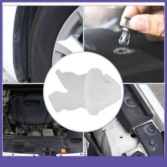 Hood Prop Rod Clip Retainer TWO  for Honda Prelude 1992-2001 White