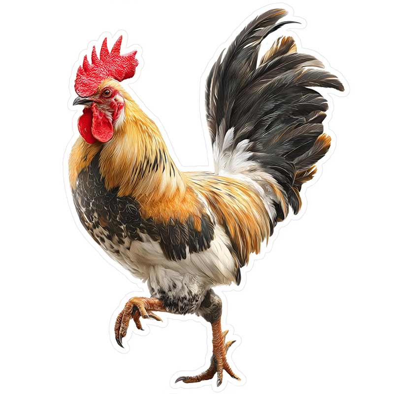Rooster Vinyl Decal Farmhouse Decor Car Sticker Waterproof Outdoor Car Bumper Window Notebook Computer Decoration Decals SH1219