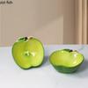 Creative Apple Shaped Plate Ceramic Fruit Plate Dumpling Plates Dessert Bowl Salad Bowl Pasta Dish Sashimi Plates Dim Sum Dish