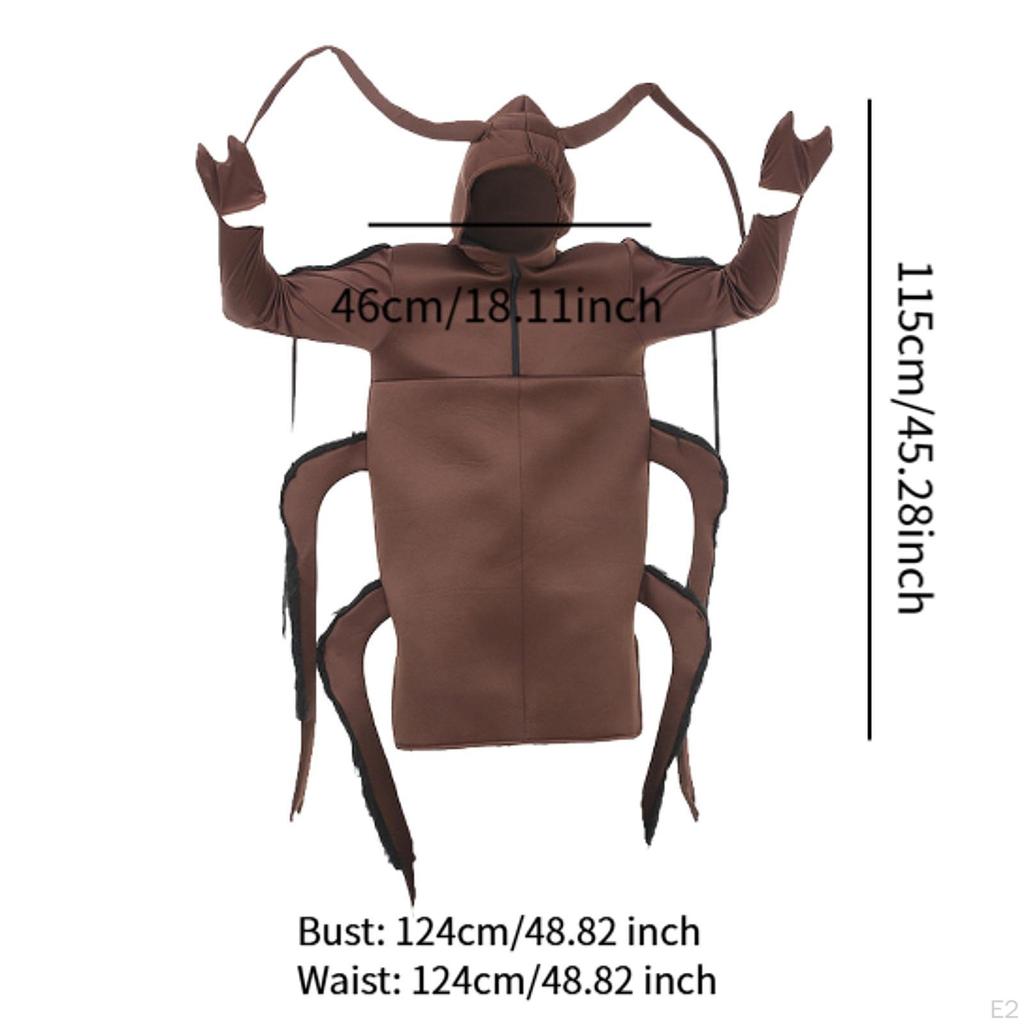 Cockroach Costume Apparel for Pretend Play Role Playing Stage Performance Party