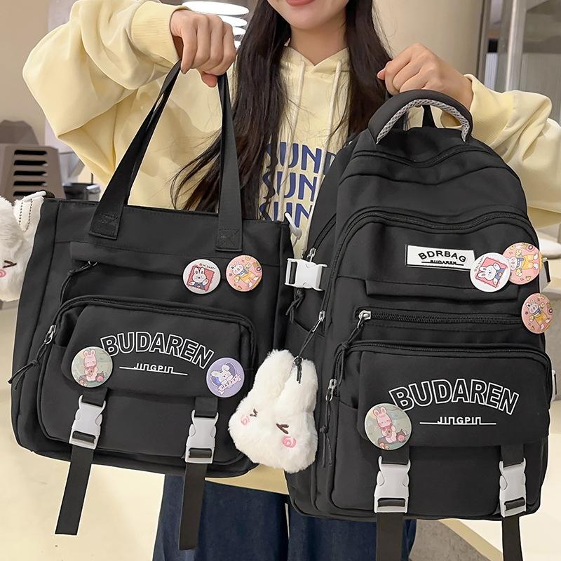 

Schoolbags for Children and Elementary School Girls and High School Large Capacity Two Piece Backpack