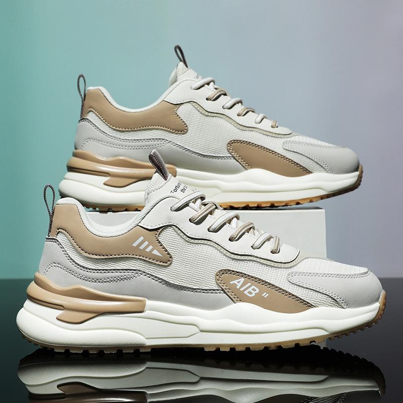 Fashion New Men's Casual Shoes All-match Casual Shoe Breathable Anti-slip Wear-resistant Mens Shoe Mesh Surface for Men Casual Sneakers