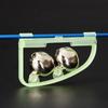 20 Pcs Luminous Sea Fishing Feeder Fishing Bell Twin Rod Tip Fish Bell Alarm Fishing Tackle 5cm*3cm Fish Bell