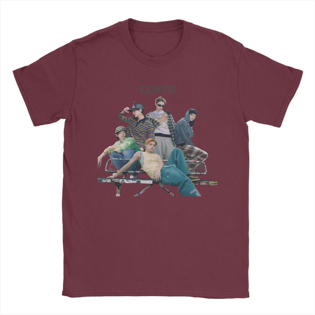 Cortis Group T-Shirt Unisex Baumwollkleidung Retro Rundhals Kurzarm