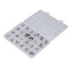 240 Pcs Micro USB Connector Set Stainless Steel Single Row USB Female Port Socket Connectors