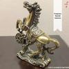 Handmade Brass Chinese Zodiac Horse Figurine: Bring Wealth & Prosperity - Small Home Ornament & Tea Pet Gift