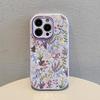 Creative flowers apply to Apple 17promax fine hole fat mobile phone case iPhone new models