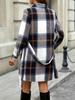 Oversized Long Sleeve Dress Autumn Winter Shirt Waistband Open Cardigan A-Line Midi Skirt Elegant