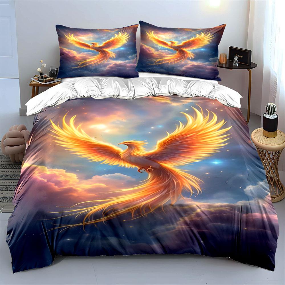 "Radiant Phoenix in Skies" Bedding sets Duvet covers Pillowcases(1* Duvet Cover 2* Pillowcases without duvet insert)