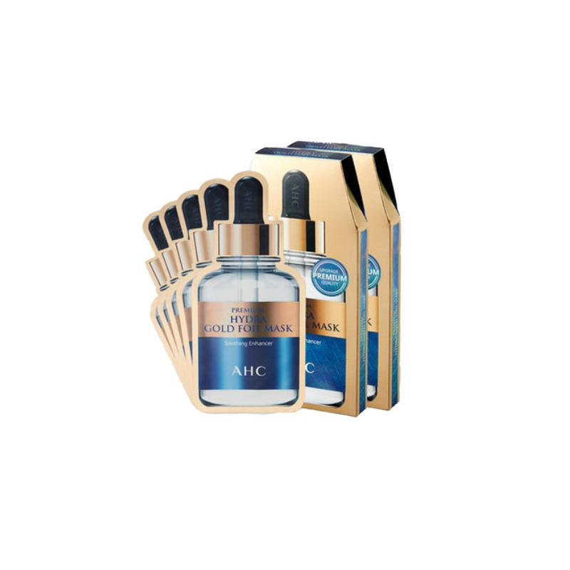 Máscara de Vapor com Folha de Ouro AHC, Clareadora, Firmadora, Hidratante, 5 peças/caixa, Produtos para Cuidados com a Pele 1128559 Máscara de Vapor com Folha de Ouro AHC-10 peças na caixa