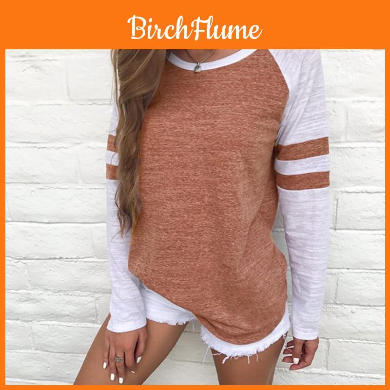 Women's Casual T-shirt Long Sleeve Striped Fashion Blouse Tops Shirt Plus Size With Premium Quality Materials For Ultimate Comfort And Style