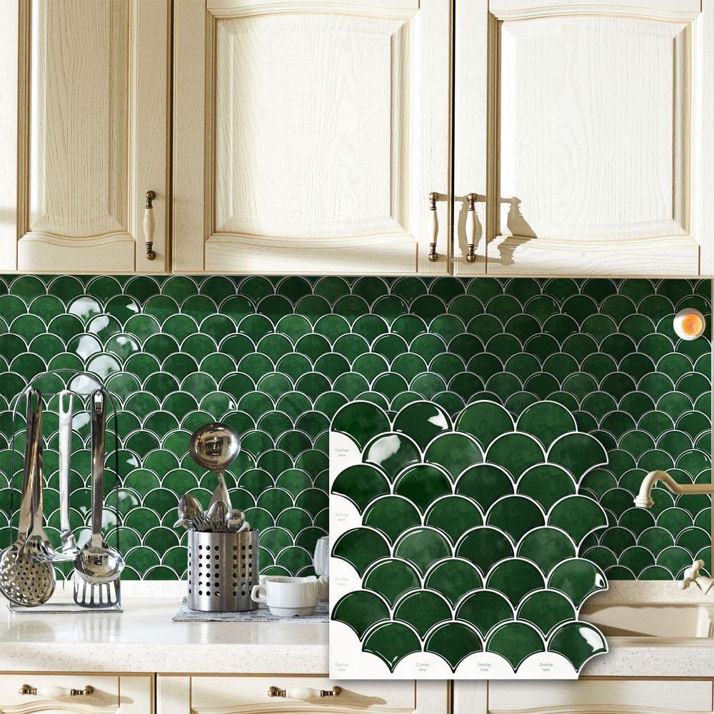 Self Adhesive Imitation Wall Tiles PVC Kitchen Backsplash New Wall Stickers  For Home Decor