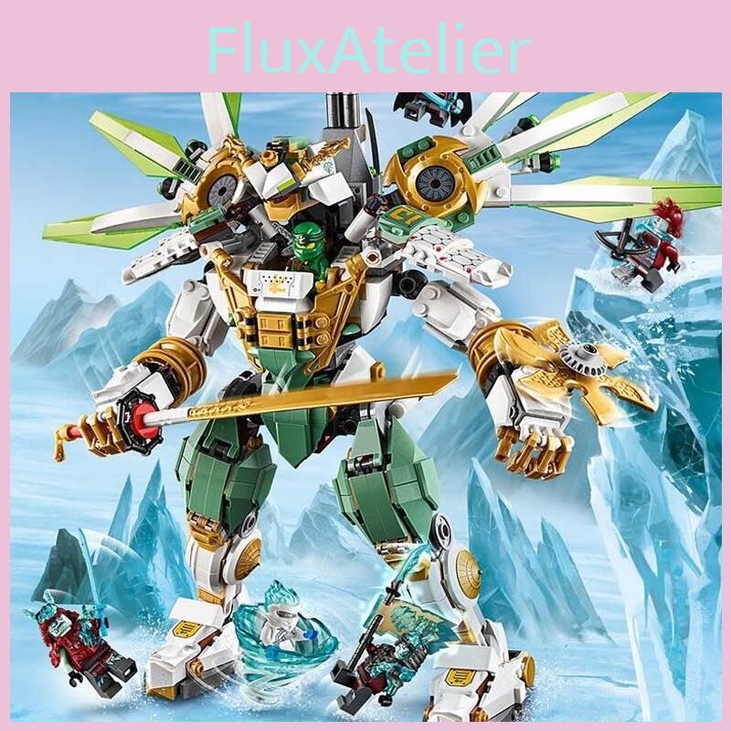 Squisito set di mattoncini da costruzione in plastica compatibili con Ninjago, regalo perfetto per bambini.