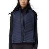 SAUCONY Stand Collar Loose Solid Color Vest Women Vests Obsidian-Blue SC1240030A-BL108