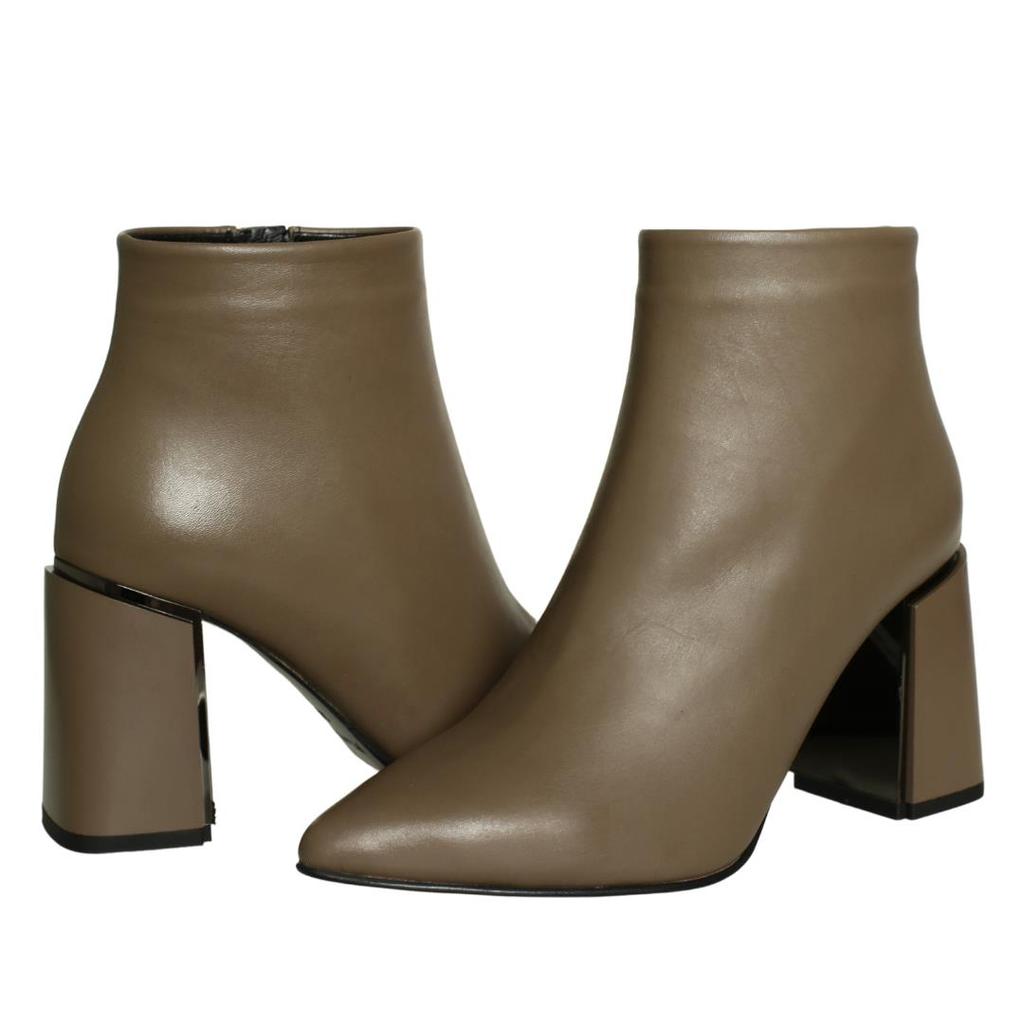 Damen Stiefel aus echtem Leder mit hohem Absatz