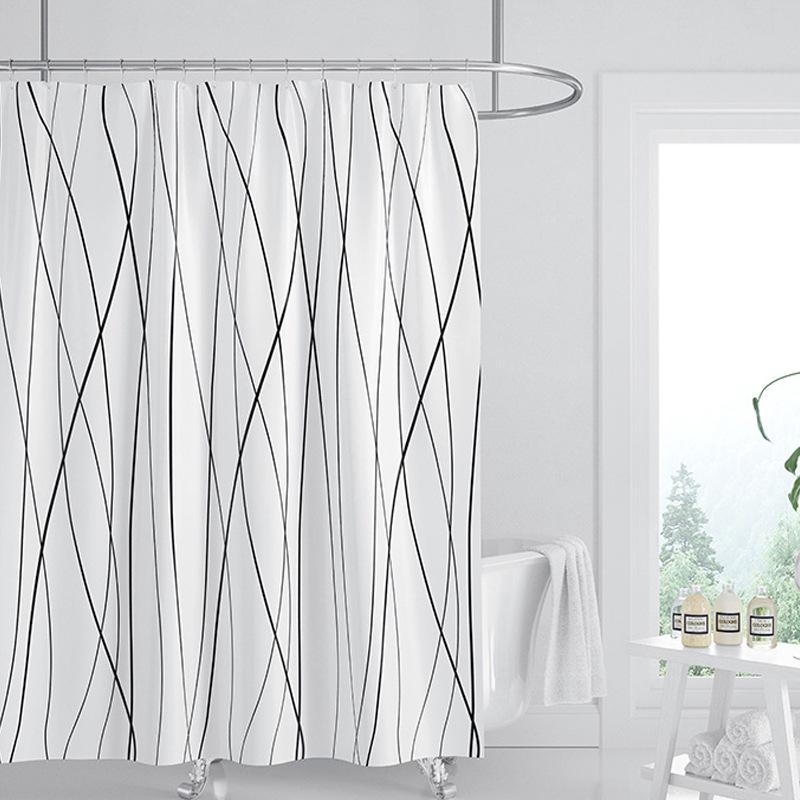Thickened Waterproof Polyester Shower Curtain for Bathroom or Bed 0.8*1.8m