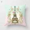 Mint Green Cushion Cover Geometric Printing Pattern Pillowcase 45*45Cm Living Room Bed Square Cushion Cover Decorative