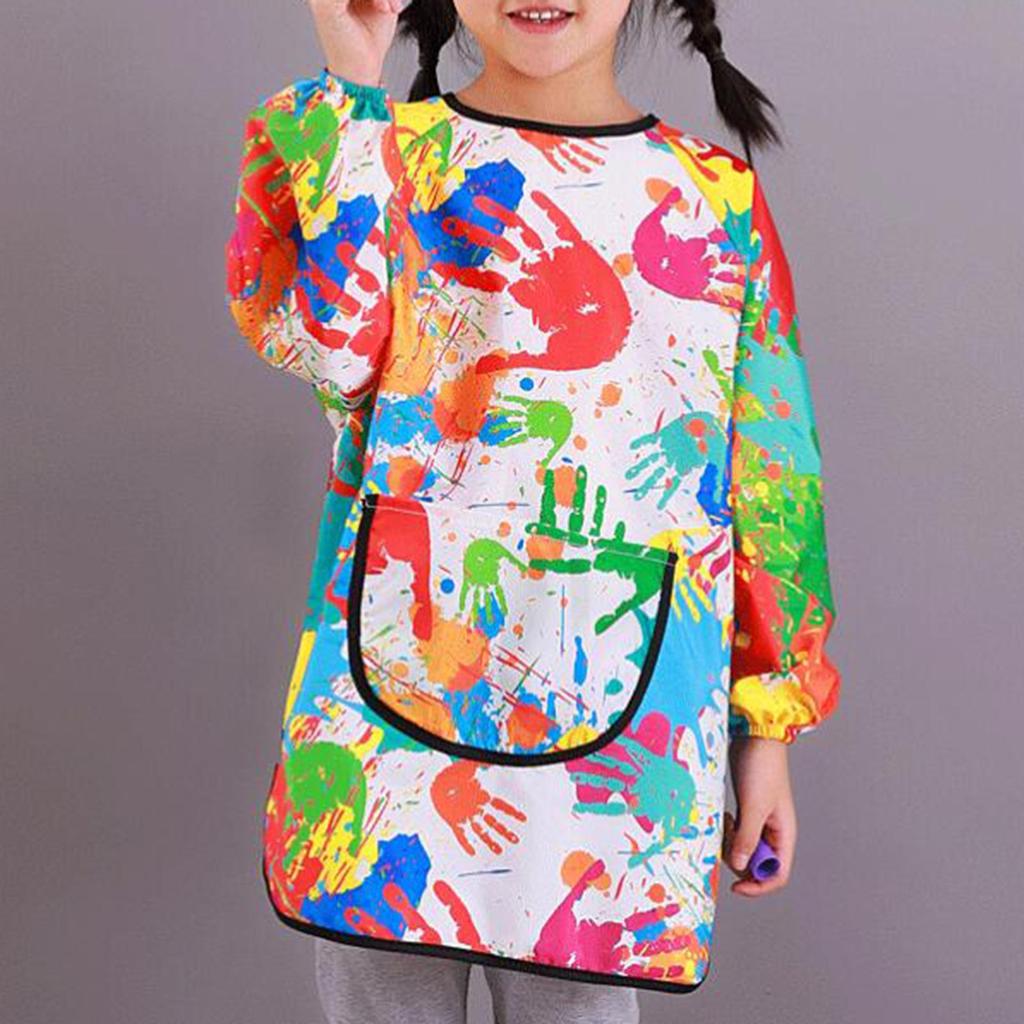 Art Smock Painting Apron for Kids Home Soft Water Resistant Baby Bib Artist