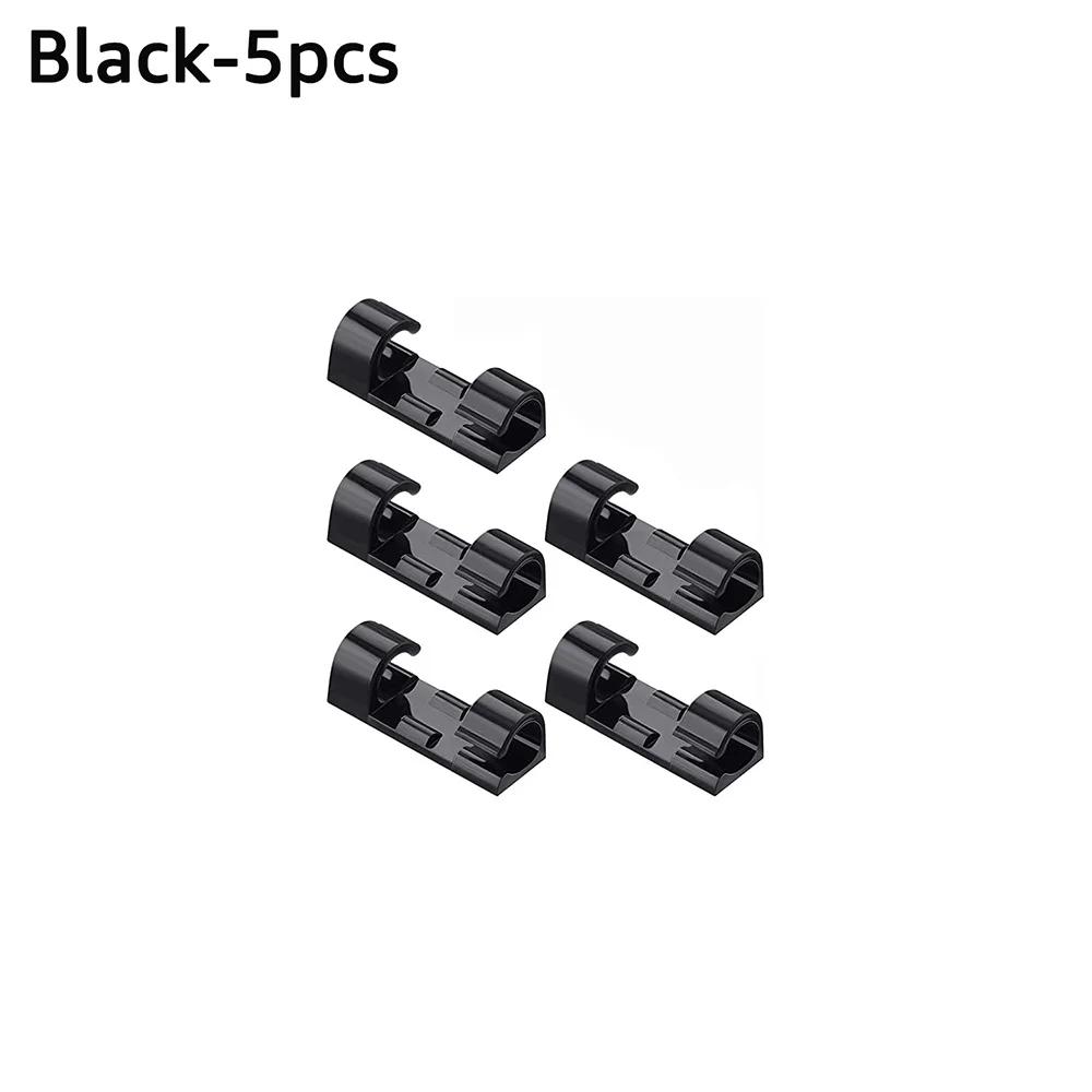 Self Adhesive Cable Organizer Clips ABS Wire Manager Cord Holder Desktop Workstation USB Charging Data Line Bobbin Winder