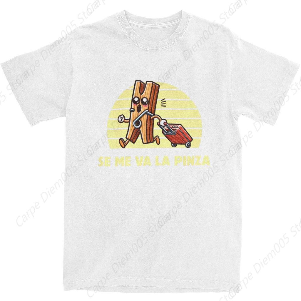 T-Shirt Se Me Va La Pinza Pure Cotton T Shirts Fashion Tshirt for Man Y2K Funny Design Short Sleeve Tees