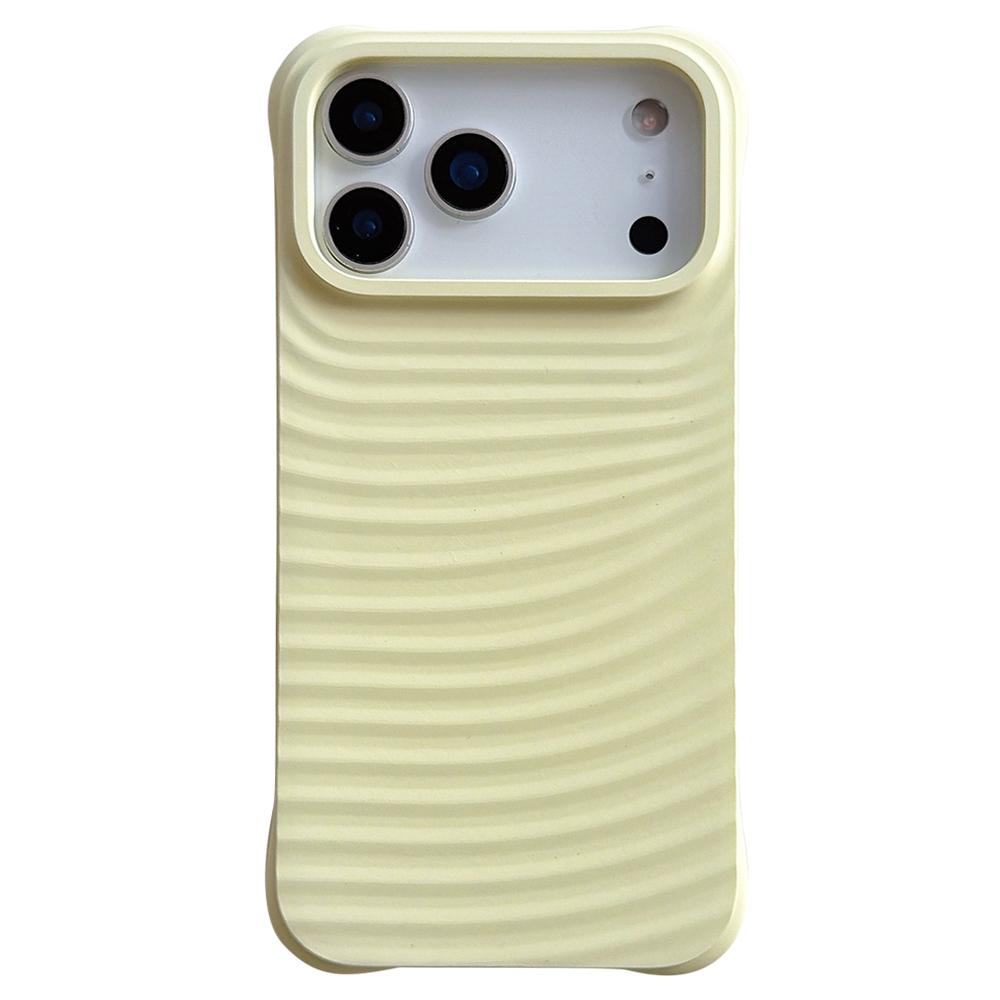 For iPhone 17 Pro Max Case Wave Pattern Liquid Silicone Shockproof Phone Cover