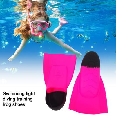 1 paio di pinne per immersione in silicone Pinne per allenamento per il nuoto Pinne per lo snorkeling professionali Pinne a lama corta per lo sviluppo della forza delle gambe Adulti Bambini Nuoto