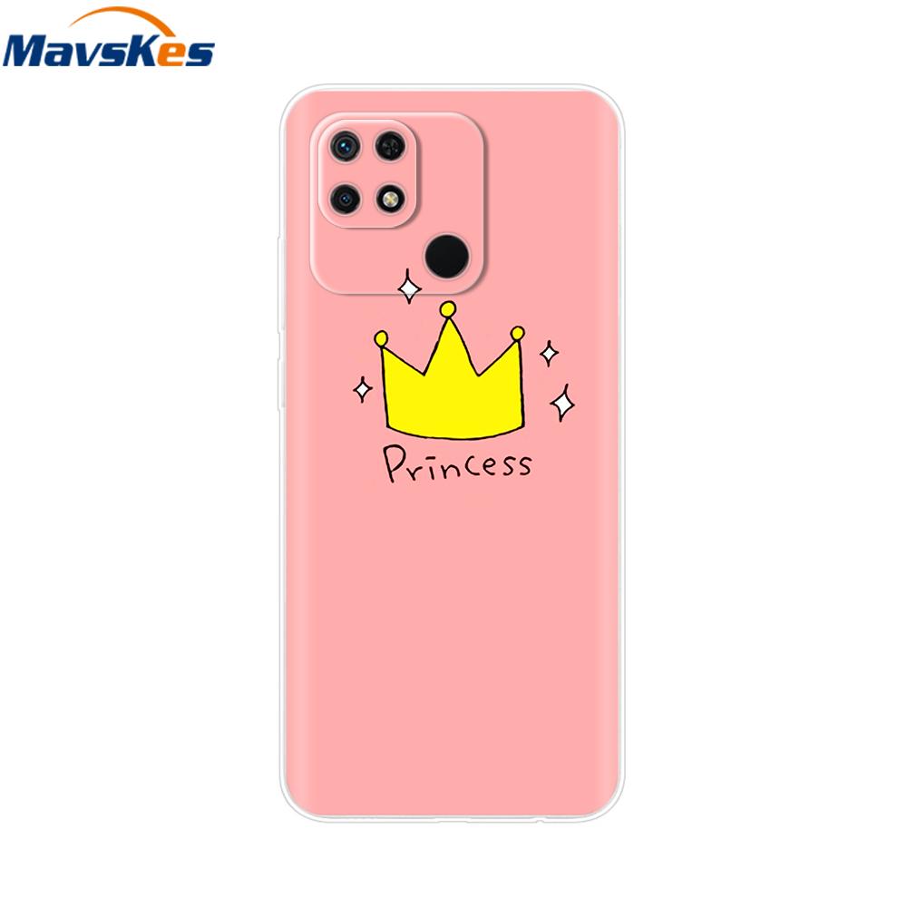 For Xiaomi Redmi 10C Case Clear Bumper Cute Cover For Xiaomi Redmi 13C Liquid Silicone Soft TPU Fundas Phone Case For Redmi 12C