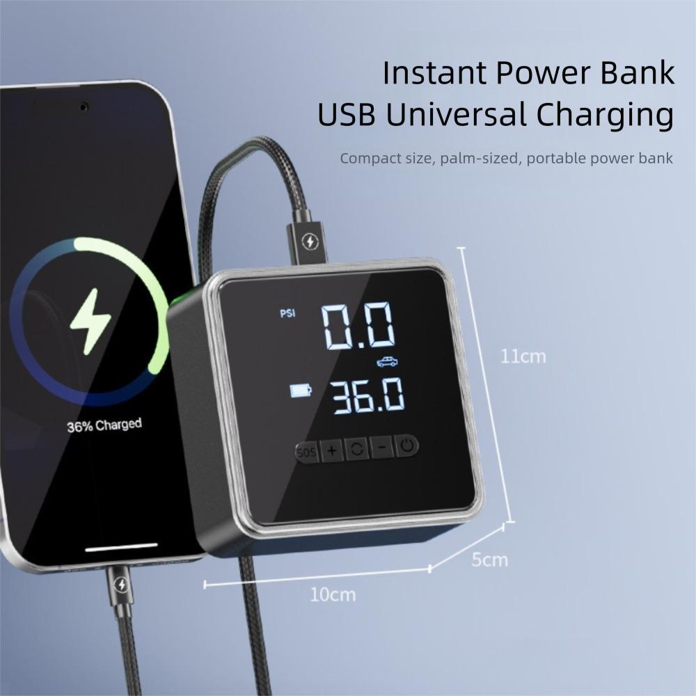 Portable Electric Inflator Wireless Inflator Pump Durable Car Tire Inflator  for Car Bicycle Ball
