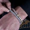 {Summer2} {Summer2} Hiphop Tennis Bracelet 3mm Cubic Zirconia Mens Crystal Link Chain On The Hand Streetwear Jewelry