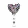 Bow Cherry Acrylic Badge Holder Sparkling Powder Medical Theme Retractable Pull Badge Reel Id Lanyard Name Tag Card Badge Holder