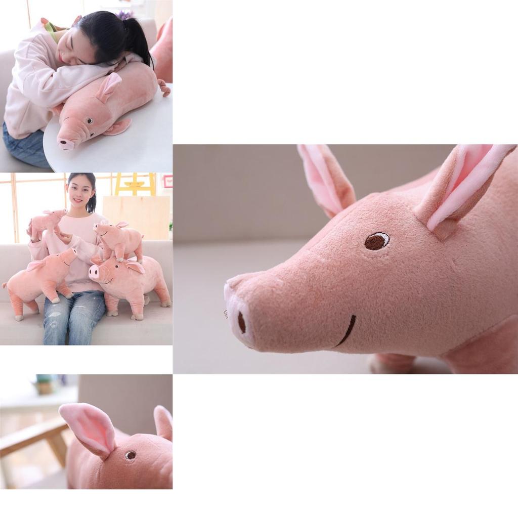 Cute Pink Pig Plush Toy Soft Animal Sleeping Pillow 25/40/60cm Comfortable Size