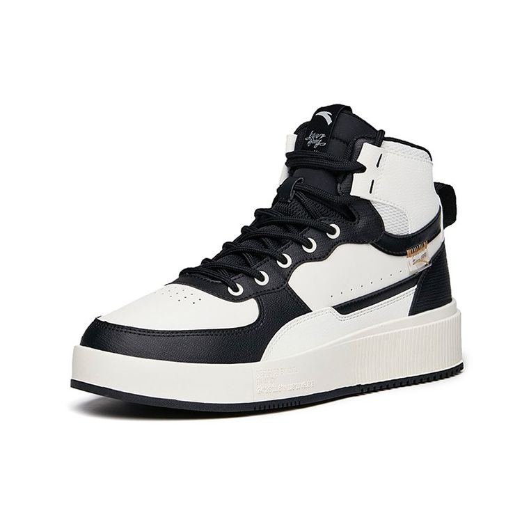 Anta Cushion Men Black Gray Casual Walking Sneakers 912238011-6