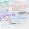 Rosy Posy Star Double-Layer Drawstring Pencil Case – High-Capacity Stylish Stationery Organizer