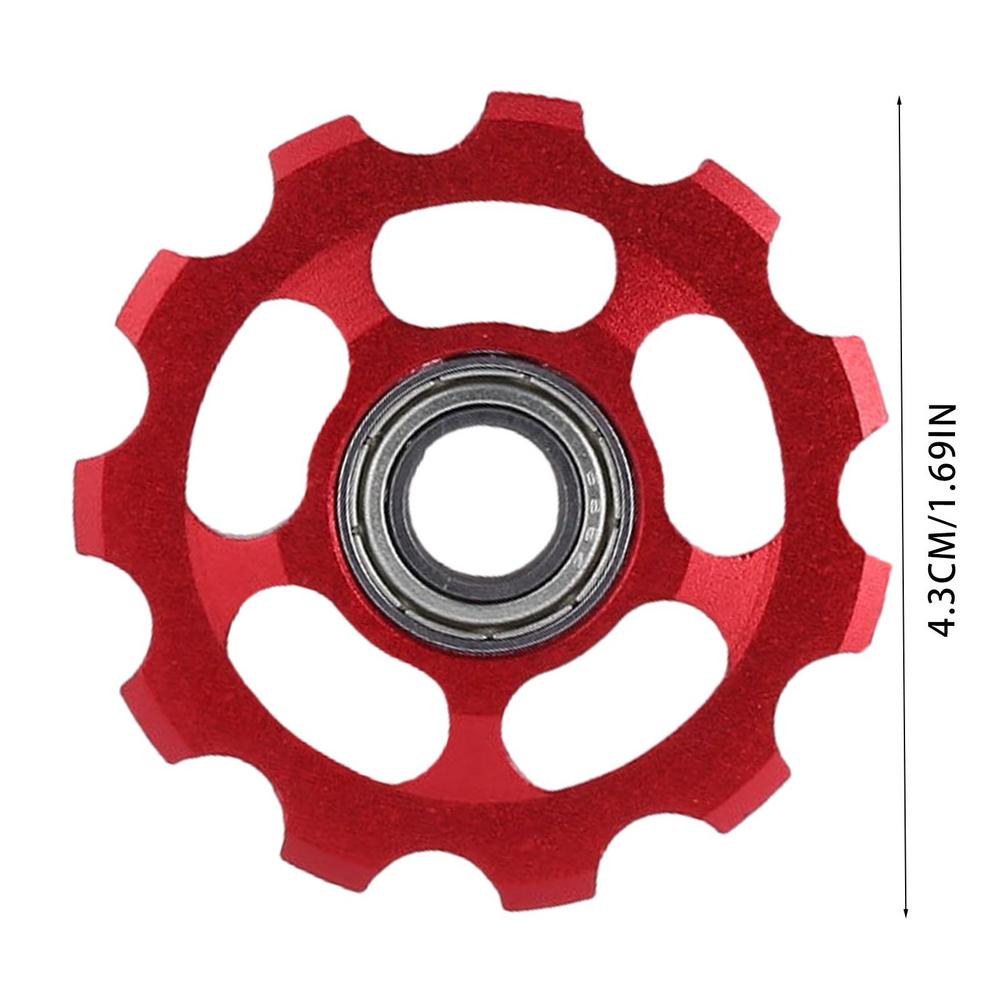 11T Bicycle Rear Derailleur Wheel Ceramic Bearing Pulley Road Bike Guide Roller Idler for Road Mountain Bike Pulley Wheel