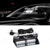 LED Car Strobe Light For Emergency Flash Warning Lamp Windshield Bar 8 Beads Red Blue Amber White Waterproof Auto Light Assembly