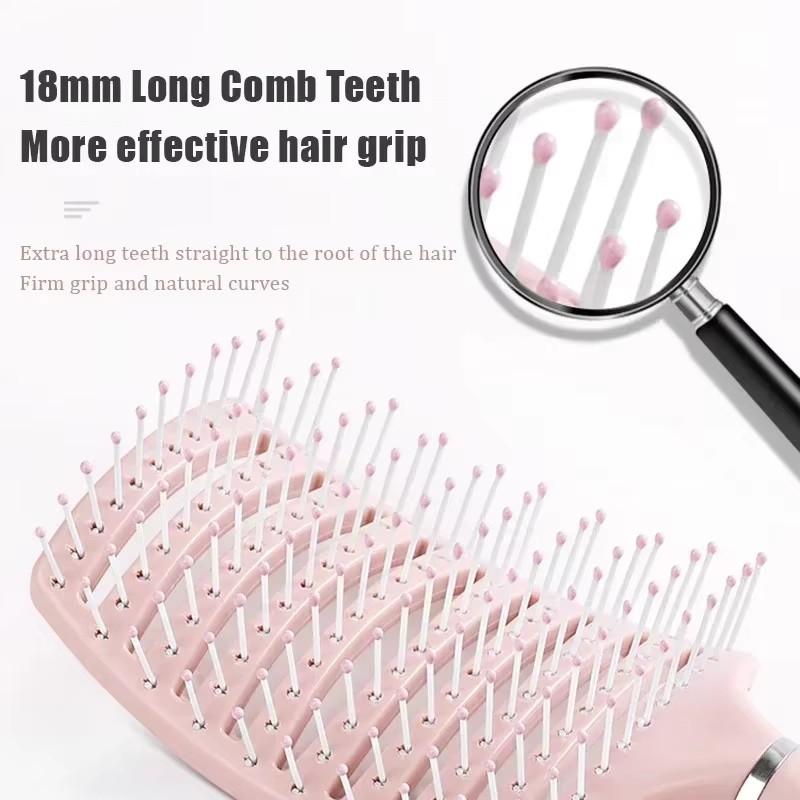 Big curved comb Hairbrush Air Cushion Comb Fluffy Anti-Hair Loss Massage Hair Brush For All Hair Types For Long Thick Thin Curly