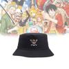 Piece Skull One Embroidered Unisex Breathable Double Sided Bucket Hat Summer