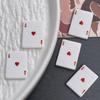 Harz Schmuck Zubehör Simulierte Spielkarten DIY Handyhüllen Handgefertigte Kinder Haarspangen Spielkarten Anhänger Materialien